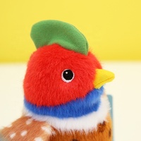 En gros, Porte-clés en peluche série oiseaux, mignonnes figurines de dessin animé (Poussin, Moineau, Perroquet, Oiseau des montagnes), pendentifs mini animaux en peluche, ornements
