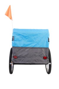Remorque de vélo pour enfant, porte-enfant pliable à fixation arrière pour VTT avec freins à disque doubles, utilisation parent-enfant pour les voyages - Product Image 4
