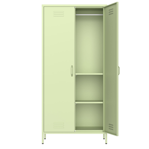 <span class=keywords><strong>Armadio</strong></span> in Acciaio Colorato di Tendenza, Guardaroba Moderno in Metallo per Camera da Letto, <span class=keywords><strong>Armadio</strong></span> a 2 <span class=keywords><strong>Ante</strong></span> Scorrevoli in Acciaio - Product Image 5