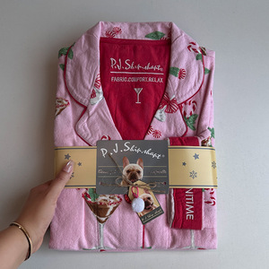 Nouvelle conception de vêtements de nuit pour femmes, <span class=keywords><strong>pyjama</strong></span> à manches longues, vêtements de détente, <span class=keywords><strong>pyjama</strong></span> <span class=keywords><strong>femme</strong></span>, pejama, ensembles de <span class=keywords><strong>pyjama</strong></span> pour femmes, 100% coton - Product Image 3