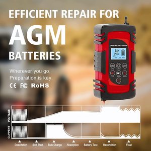 <span class=keywords><strong>Chargeur</strong></span> <span class=keywords><strong>de</strong></span> <span class=keywords><strong>batterie</strong></span> automobile à charge rapide 8A 12V / 24V, <span class=keywords><strong>chargeur</strong></span> <span class=keywords><strong>intelligent</strong></span> <span class=keywords><strong>de</strong></span> maintien <span class=keywords><strong>de</strong></span> charge pour voiture, moto, bateau, marine - Product Image 2