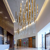 Lustre en métal de conception nouvelle ANNO, éclairage de lustre pour grand centre commercial