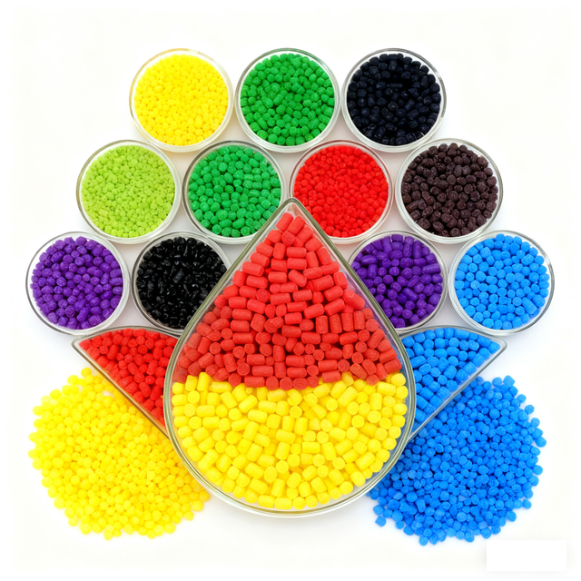 High Color Masterbatch for PP/PE/TPU/ABS/PS/PC/PET/PLA/PBT/EVA/TPE/PVC+ Multi-Color Additive ROHS2.0/FDA Certified High Flow