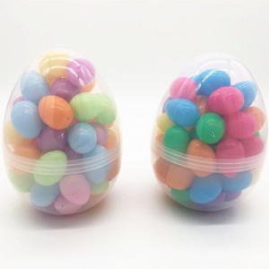 Giant Plastic Eggs Easter Eggs Plastic 10'' OEM Customized Easter Large Jumbo Bright Giant Inflatable Clear Plastic Easter Eggs