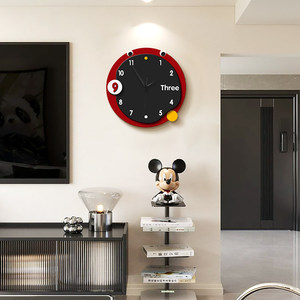 Orologio da Parete Moderno e Semplice in MDF con Lancette Silenziose e Cristalli, Design in Stile Crema per Sala da Pranzo, <span class=keywords><strong>Soggiorno</strong></span> e Parete TV - Product Image 4