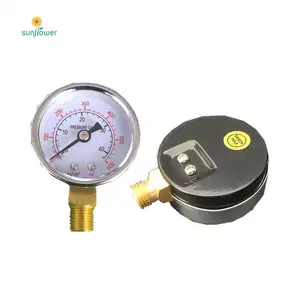 Chongqing 35mm back entry lpg copper propane tank nature gas safety pressure gauge