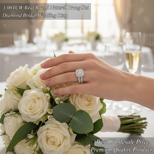 1.00TCW Real Round Natural Prong Set Diamond Anillo de Boda nupcial Mejor precio al por mayor Producto de calidad premium - Product Image 3