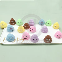 Jouet Mochi Squishy en TPR Souple et Coloré, Motif Caca, pour Enfants - Vente en Gros
