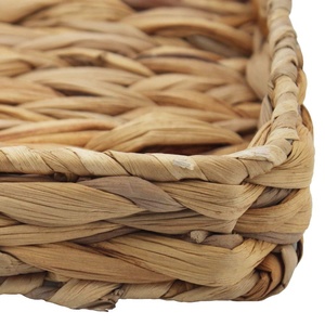 Vietrustic Rectangle Bamboo Water Hyacinth Serving <b>Tray</b> Custom Size Home & Commercial Use Handmade in Vietnam - Product Image 5