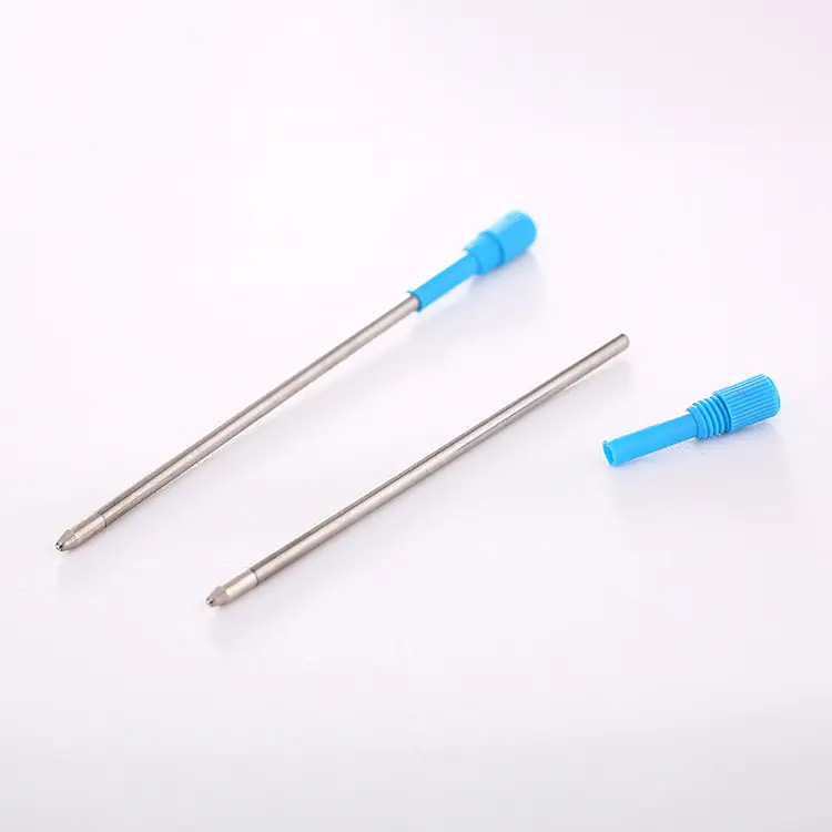 0.7-1mm metal pen cartridge refills ink for slim Ballpoint Pen Replaceable pen refill ballpoint