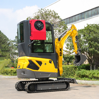SPEDIZIONE GRATUITA Mini Escavatore Cingolato Diesel da 1.8, 2, 3.5 Tonnellate con Certificazione CE EPA, Prodotto in Cina, per Piccoli Lavori Edili e Agricoli
