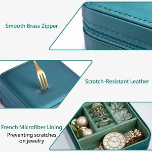 Factory Unique Gift Rectangle <b>Red</b> White Green Luxury Custom Pu Leather Jewelry Packaging <b>Box</b> Set - Product Image 2