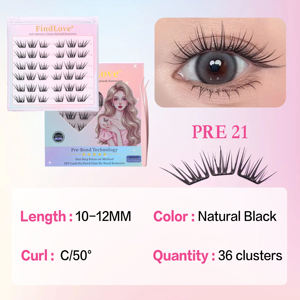 Fabrika fiyat toptan kendinden yapışkanlı no-tutkal DIYlashes KoreanStyle popüler tutkal ücretsiz Lashes büyütülmüş çift göz gerekir - Product Image 6