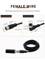 Infrarrojo NPN con conector Sensor de tela Detector de velocidad del vehículo Interruptor de sensor fotoeléctrico