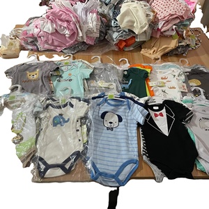 Conjunto de <span class=keywords><strong>regalo</strong></span> de verano para bebé recién nacido al por mayor, Mono de suave punto con estampado de algodón 100%, mono con cierre de botón, ropa de bebé, 3 unids/<span class=keywords><strong>set</strong></span> - Product Image 5