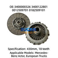 Sucan Direktvertrieb LKW-Kupplungssatz für Mercedes-Benz OE:3400000326 3400122801 430MM 18 Zähne Individuelle Verpackung Verfügbar