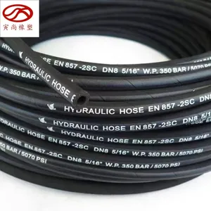 High Pressure Steel Wire Braided Hydraulic Flexible Hose Hydraulic Rubber oil Hose Carry Hose Assembly
