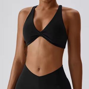 Soutien-gorge de sport sans dos pour le yoga, soutien-gorge de sport personnalisé pour la salle de sport, pour femmes, nouveautés, soutien-gorge pour femmes à bretelles croisées à maintien élevé - Product Image 2