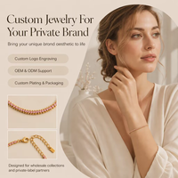 Bracelet tennis en acier inoxydable avec zircon rose pour femme, motif lune, doré, perles, double couche, chaîne réglable, vente en gros, mode