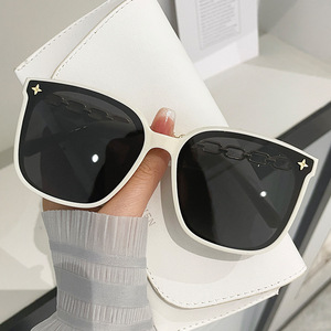 Lunettes de soleil F-Chain Clause-D5 pour femme, monture PC, verres en résine, protection UV400, type 3, style carré large - Product Image 4