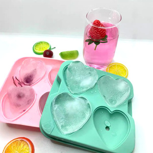 Moule à glaçons en silicone en forme de cœur pour whisky, congélation rapide, grande capacité, démoulage facile, qualité alimentaire certifiée LFGB, marque <span class=keywords><strong>Konbo</strong></span> - Product Image 4