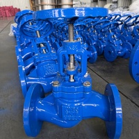 Vanne à soupape à bride en fonte ductile GGG50 robuste DN80 PN16 pour les systèmes de conduites d'eau des mines et des carrières