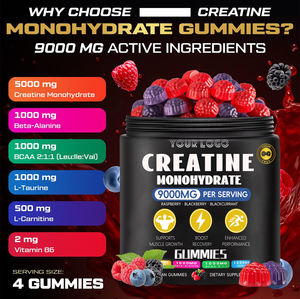 Suplemen Nutrisi Olahraga Grosir Creatine Monohydrate Gummies dengan <span class=keywords><strong>Vitamin</strong></span> <span class=keywords><strong>B12</strong></span> Rasa Campuran Buah Beri Mendukung Kekuatan Otot - Product Image 5