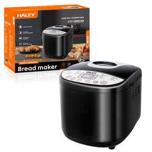Máquina para Hacer <span class=keywords><strong>Pan</strong></span> Eléctrica Multifuncional <span class=keywords><strong>de</strong></span> Alta Calidad Haley, Gran <span class=keywords><strong>Venta</strong></span>, Máquina para Uso Doméstico para Hacer <span class=keywords><strong>Pan</strong></span> y Helado, Funcionamiento en Inglés - Product Image 1