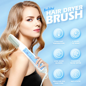 Cepillo Eléctrico DSP para Alisar y Rizar el Cabello, con Ajustes de Calor Regulables para el Cuidado del Cabello - Product Image 2