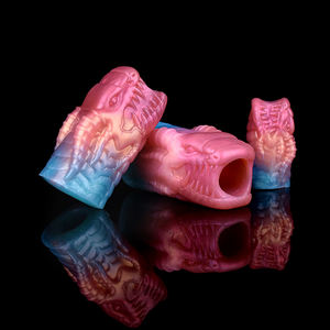 Nnsx Dragon <span class=keywords><strong>Head</strong></span> Design Mouw Voor Cock Getextureerde Fantasie Dildo Accessoires Voor Mannen <span class=keywords><strong>Penis</strong></span> Vergroting Apparaat Juguetes Sexuales - Product Image 2