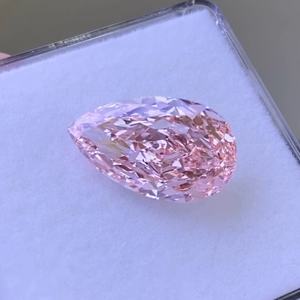 Diamante CVD Suelto Rosa Intenso, Corte Pera, 10.13ct VS1, Color Fantasía, Cultivado en Laboratorio, Certificado IGI, Venta al Por Mayor - Product Image 1