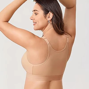 Soutien-Gorge d'Allaitement Sans <span class=keywords><strong>Armature</strong></span> Grande Taille, Soutien-Gorge en Coton Dos Nageur Ultra-Confortable - Product Image 3