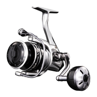 Moulinet de pêche en mer Ecooda EBH Black Hawk Génération 3, moulinet à lancer, main gauche, 11 roulements à aiguilles, moulinet interchangeable