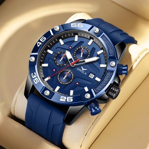 Montre Homme Nouvelle Tendance ONOLA en Gros, Chronomètre, Aiguilles des secondes, Étanche, Bracelet en Silicone, Montre à Quartz pour Homme - Product Image 1