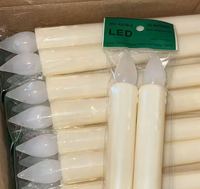 Bougie LED en cire simulée, à piles, pour mariages, fêtes, décoration d'ambiance, lumière de fête de mariage