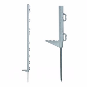 Valla de cercado eléctrica, poste de plástico polivinílico, color blanco, 120cm - Product Image 2