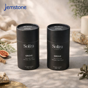 Emballage en tube de papier cylindrique en carton écologique personnalisé pour bougies et bocaux en verre avec des matériaux de haute qualité - Product Image 1