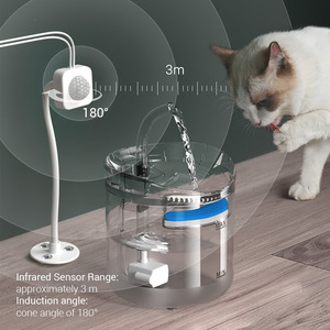 Fuente de agua automática para mascotas con filtro circulante eléctrico de plástico para gatos y perros - Product Image 4
