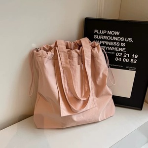 Bolsa de Mano Personalizada Ecológica de Gran Capacidad con Cordón de Nailon, Bolsa de <span class=keywords><strong>Compras</strong></span> Diaria de Color Sólido para Regalos Pequeños - Product Image 3