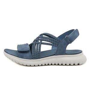 Summer Beach Style American Fashion Multi Functional Thick Sole Open Toe Sandals with Cushioning Made Genuine Leather for Women - Product Image 3
