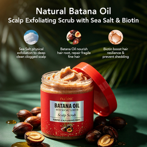 Shampoo Esfoliante Antiforfora per Pulizia Profonda del Cuoio Capelluto con Olio di Batana, Allevia il Prurito, Esfoliante per Capelli - Product Image 3