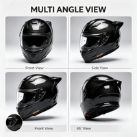 Nouveau Casque Moto Intégral 2026 en Fibre de Carbone Argentée, Conception Personnalisée, Performance de Course, Aérodynamique, Équipement de Sécurité ECE/DOT