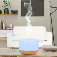 Humidificateur d'huile essentielle d'arôme ultrasonique de 500ml diffuseur de table électrique pour humidificateur de qualité de l'air en plastique d'hôtel à la maison