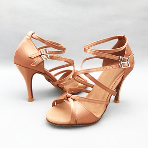 Salsa Latina Bachata Zapatos Suede Suela Boda Rendimiento Zapatos de baile - Product Image 3