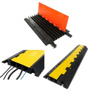 Outdoor Event Race Heavy Duty Cable Protectors 1 2 3 4 5 Way Channel Rubber Cable Cover Cable Ramp