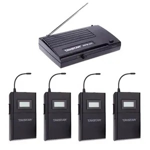 Takstar WPM-200 UHF im Ohr monitors ystem Wireless Stage Return 780-805MHz 1 Sender 4 Body packs