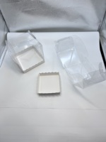 Boîte à gâteau en papier de qualité alimentaire avec fenêtre pour emballage d'anniversaire, personnalisée, imprimée, gaufrée, pelliculée mate, recyclable et biodégradable