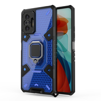 Coque de téléphone hybride en TPU, étui rigide Transparent à béquille pour Xiaomi Redmi Note 10 Pro à support de voiture