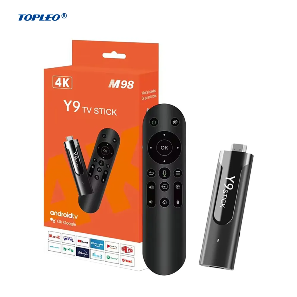 Topleo M98-Y9 Android TV-Box Unterstützt HDCP 2.3 4k Smart dual Wifi BT 5.0 TV-Stick Android 11 Streaming Smart TV-Box