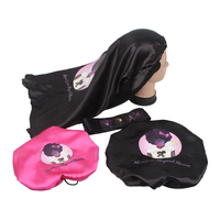 Boîte d'emballage en Satin pour perruques de cheveux, Logo personnalisé, nom de marque, Bonnets vierges et écharpe de bord